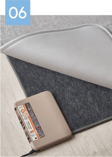 ホットカーペットカバー・床暖房使用イメージ