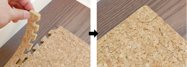 お部屋の凹凸に合わせられます