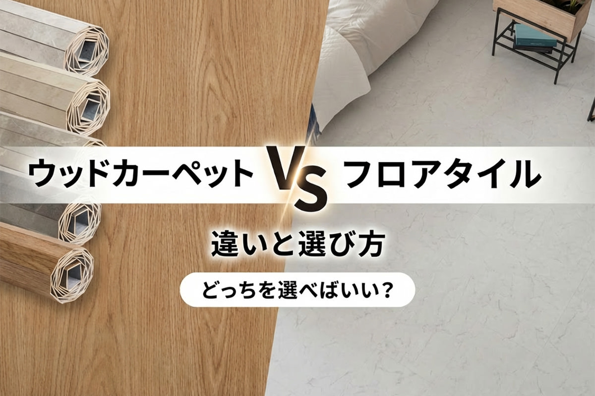 ウッドカーペットとフロアタイルの違いと選び方を比較解説