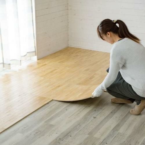置くだけ簡単フロアタイル 50×50cm 天然木 DIYフローリングリフォーム