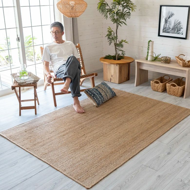 展示品　ジュート　麻　ラグ　絨毯　カーペット　高級　モダン 000000000546-03.jpg?size=l&w=