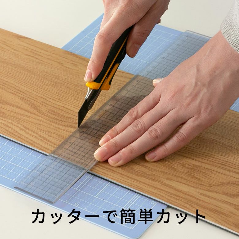 接着剤が要らない、敷くだけ簡単フロアタイルカーペット ELEMENTS フロアタイル ウッド シート 天然木 フローリング マット