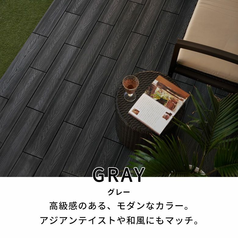 ベランダや庭をアップグレード!人工木ウッドパネル 8枚セット 120x60cm ベランダや庭をアップグレード!人工木ウッドパネル 8枚セット 120x60cm
