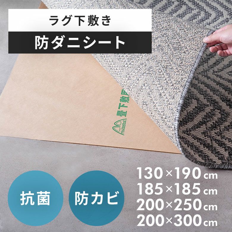 防ダニ・防カビ・抗菌機能付き 国産防ダニシート 【ラグ用サイズ】[stc