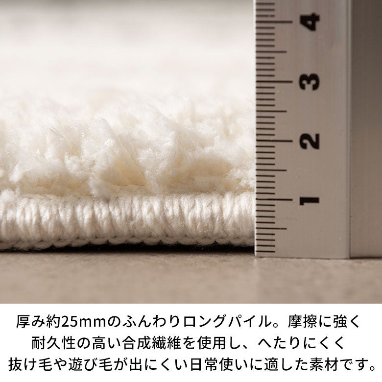 玄関マット室内洗える滑り止め付バスマット速乾洗面所マット北欧かわいい可愛い韓国白オールシーズン洗濯機床暖房対応ホットカーペット対応モノトーン長毛ドアマットキッチンマット西海岸インテリアサーフスタイルカリフォルニアスタイル[84413]